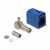 DeLOCK 89715 FAKRA C Buchse 90° zum Crimpen, signalblau
