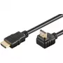 Goobay 61296 - High Speed HDMI Kabel mit Ethernet-Winkelstecker 4Ka60Hz 2.0 - Kabel - Digital/Display/Video
