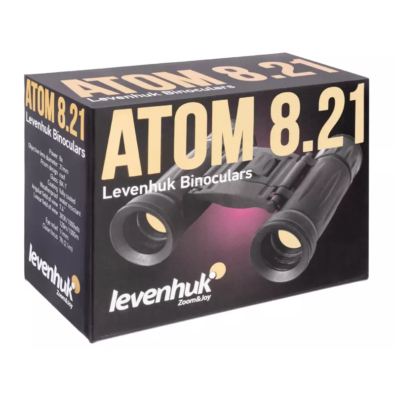 Fernglas Levenhuk Atom 8x21 Dachprisma Schwarz Vergrößerung 8x