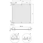 Schroff 20848068 U-Profil-Frontplatte, EMC-schirmbar, 3 HE, 63 TE