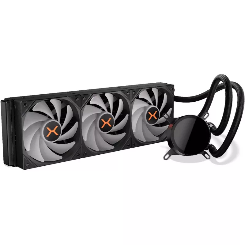 KRUX HydroX 360 ARGB AiO-Wasserkühlung, 360 mm, Schwarz