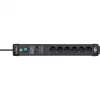 Power Extension Brennenstuhl 1951160402 5m 6 AC Outlets Indoor Schwarz