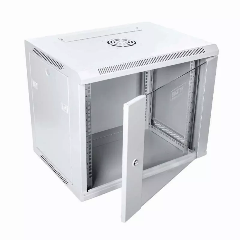 Digitus DN-W19 09U/450 Rack-Gehäuse 9U Wandmontage-Rack Hellgrau