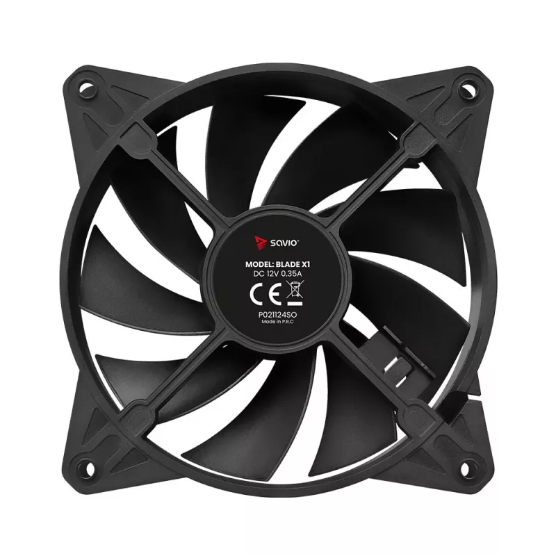 SAVIO BLADE X1 Lüfter-Set, 3 x 120 mm, 4-Pin-PWM, Schwarz