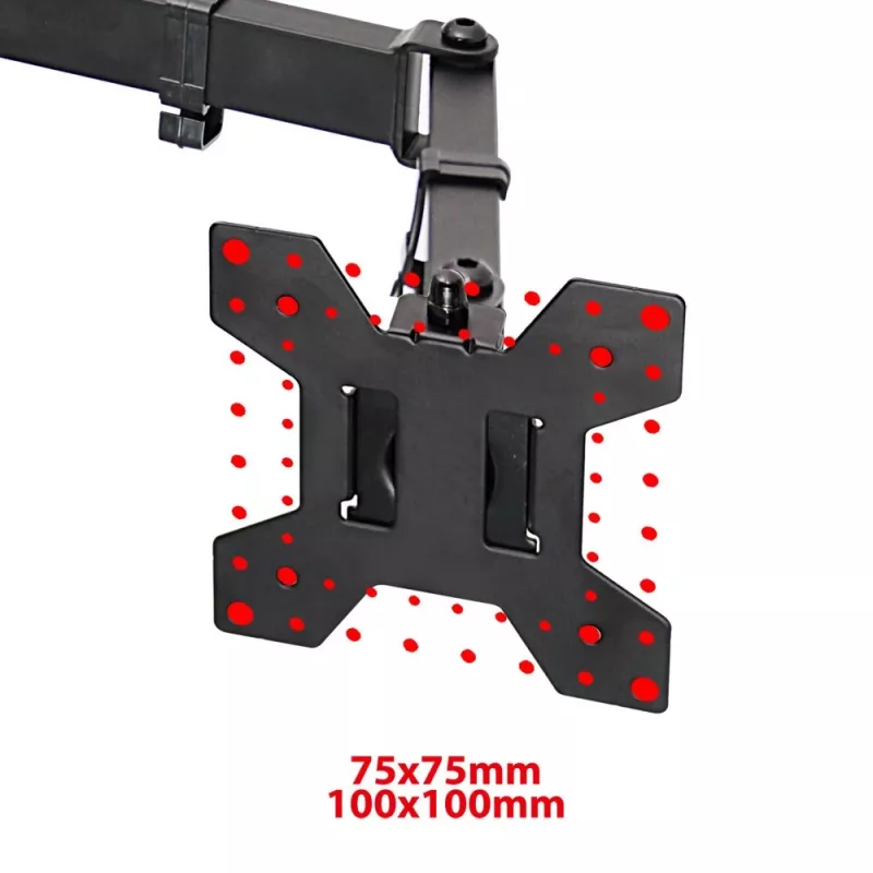 Esperanza ERW018 Tischhalterung für zwei Monitore 10-27'' bis 8 kg
