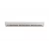 DIGITUS DN-91624S 24-Port Cat6 geschirmtes Patchpanel, 1 HE 19 Zoll, Grau