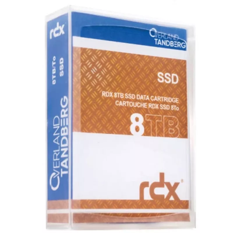 RDX-Kartusche Overland-Tandberg 8 TB SSD, RDX-Medium, 87×119×23 mm, schwarz