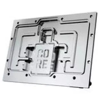 Alphacool Core RX 9070 XT Taichi GPU-Wasserkühler mit Backplate, Transparent/Chrom