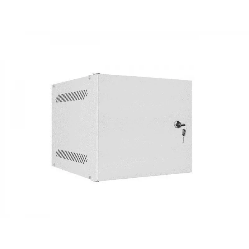 Lanberg WF10-2304-00S 10-Zoll-Wandschrank 4U, 280×310×247 mm, Metalltür, 20 kg Traglast, IP20, Flatpack, grau