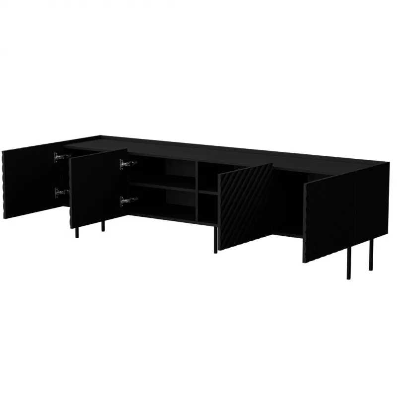 Cama LUCCA 4D TV-Schrank 200x40x59 schwarz