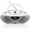 Blaupunkt BB14WH tragbares CD/MP3-Radio mit USB, AUX, FM, Silber/Weiß