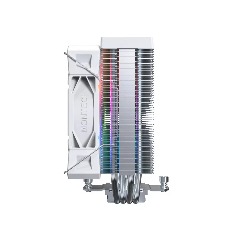 Montech NX400 White ARGB CPU-Luftkühler, 120 mm, Multi-Sockel, weiß