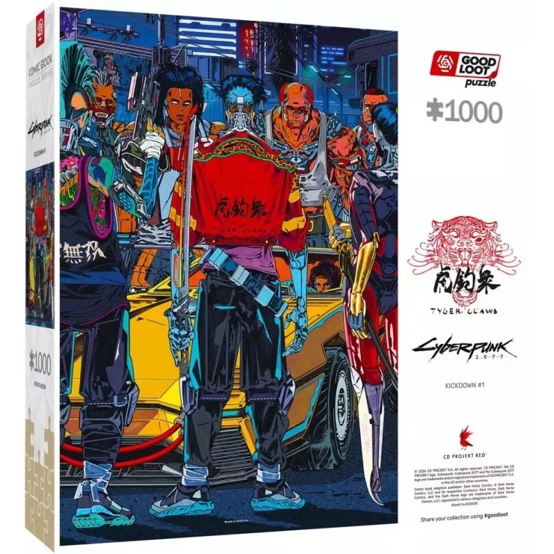 Good Loot Comic Book Puzzle: Cyberpunk 2077 Kickdown, 1000 Teile