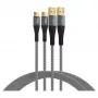 EFB Elektronik USB-A auf USB-C Kabelset 60W QC 3A 2x3m Grau - Digital/Daten (USB-AC-00009)