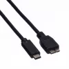 ROLINE - USB-Kabel - Micro-USB 3.0 Typ B (M) auf USB Typ C (M) - 1 m - Schwarz (11.02.9006)