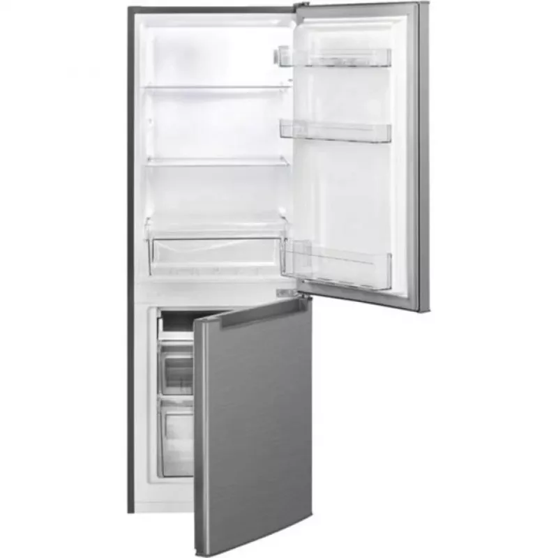 Bomann KG 7359 Kühl-Gefrierkombination, Kühlteil 121 l + Gefrierteil 52 l, Energieklasse C, Edelstahl