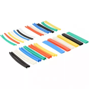DeLOCK 86279 Wärmeschrumpfschlauch-Set, 50 Stück, 10 cm, Mehrfarbig