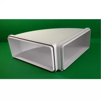 Faber Curve CRO 90 – 90°-Bogen für rechteckigen Abluftkanal 220 x 90 mm