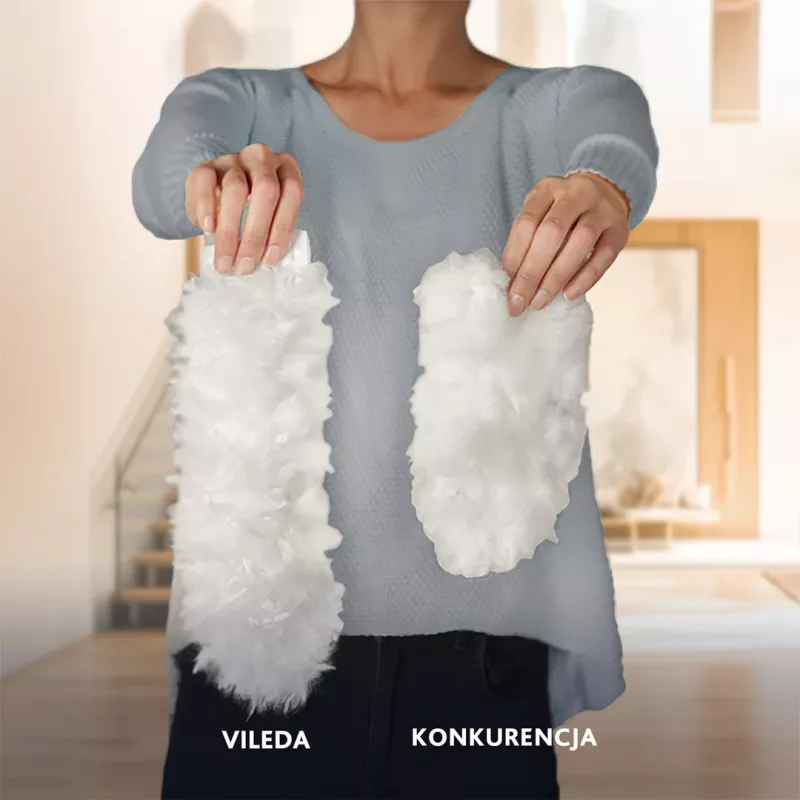 Vileda Kehrschaufel mit langem Stiel + 1 Flex&Catch Nachfüllpack