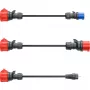go-e Adapter-Set für Gemini flex 11 kW, 3-teiliges Set (schwarz, 30 cm)