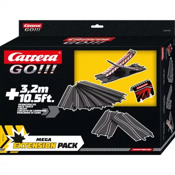 Slot-Car-Streckenerweiterungspack CARRERA GO!!! Mega Extension Pack 20071610 für GO!!!-Maßstab