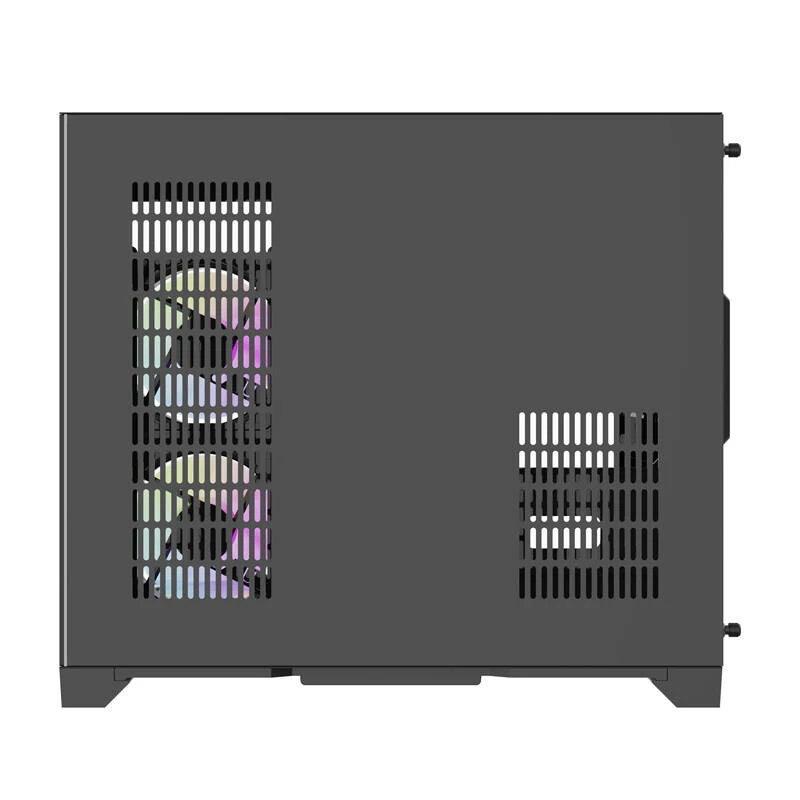 Darflash FT418 Computergehäuse + 6 aRGB-Lüfter (schwarz)