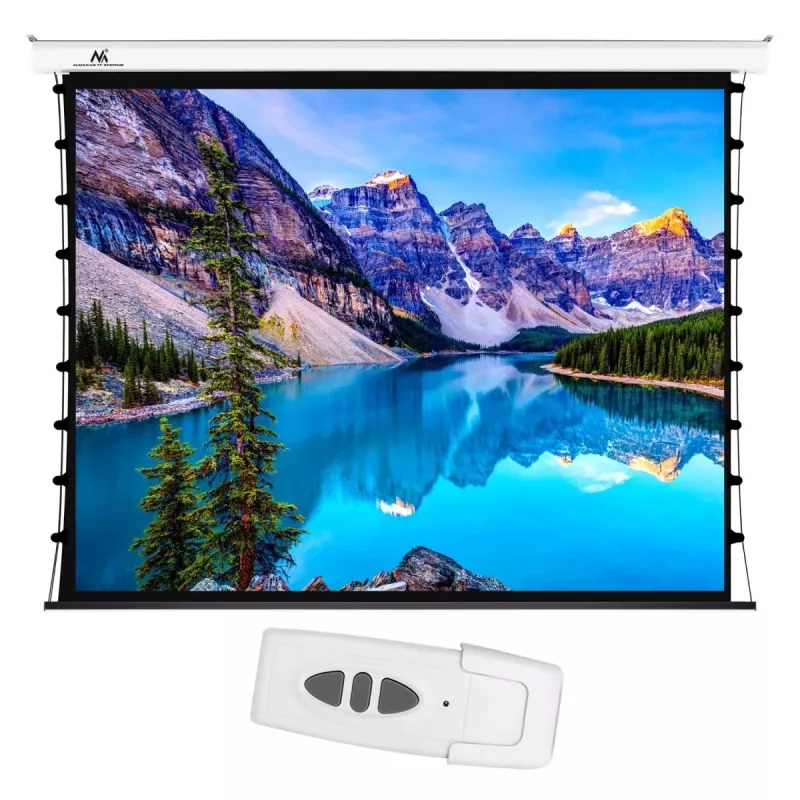 Elektrische Projektionsleinwand MACLEAN MC-952 100 Zoll 16:9 motorisierte Leinwand für Wand oder Decke