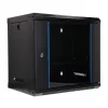 EXTRALINK LITE 9U 530X400 WANDMONTAGE-RACKSCHRANK, SCHWARZ, MIT ABLAGE