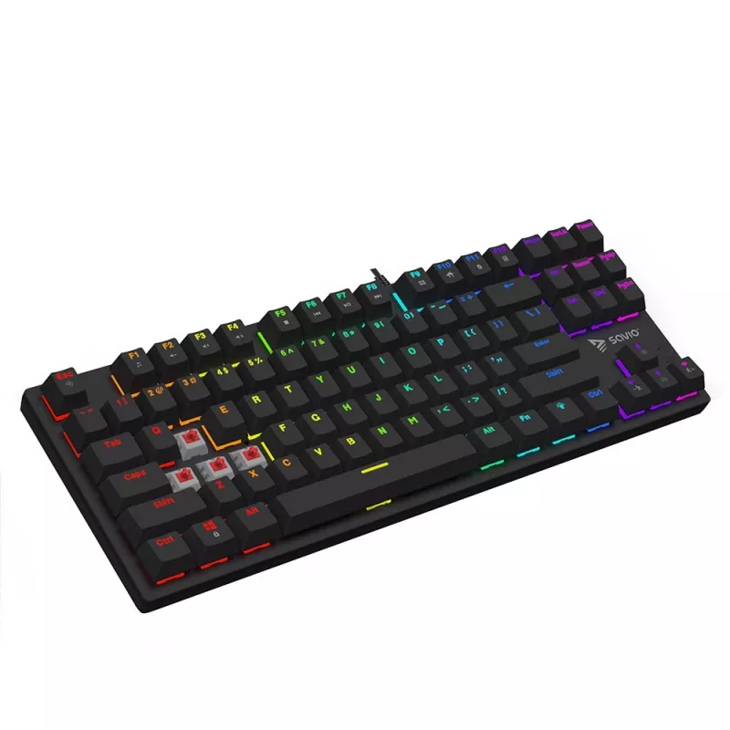 Mechanical Keyboard RGB Tempest X2 Outemu Red Savio Savgk-tempest X2 Red