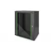 DIGITUS Dynamic Basic DN-19 16-U-EC-SW - Schrank - Netzwerkschrank - geeignet für Wandmontage - RAL 9005 - 16U - 48,3 cm (19 inch)