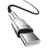 USB‑C auf USB‑C Kabel Baseus Cafule Metal – 2 m, 100W Ladeleistung, USB 2.0 (480 Mbit/s), verzinkte Kontakte, schwarz