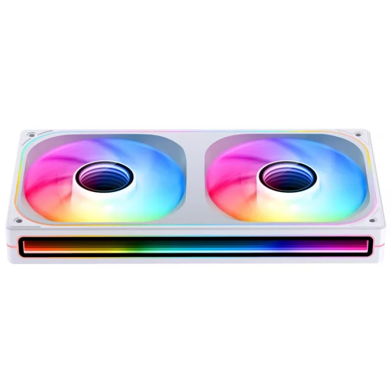 Jonsbo ZB-240WR Infinity Mirror Lüfter, ARGB, PWM, Reverse Blade, 240 mm, weiß