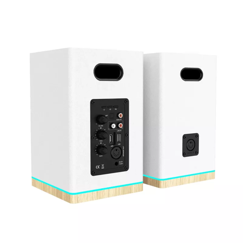 Blaupunkt BS60WH LED Regallautsprecher, Bluetooth, HDMI ARC, Weiß