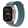 Smartwatch Apple Watch Ultra 3 GPS + Cellular 49 mm Natural Titanium Gehäuse mit Light Blue Alpine Loop (Klein)