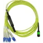 Glasfaserkabel BlueOptics MTP-4LC-S5M-BO 4x LC G.657.A1 5 m Grün