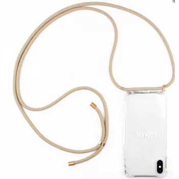 Smartphone-Halskettenhülle Lookabe loo009 Gold Nude für iPhone Xr