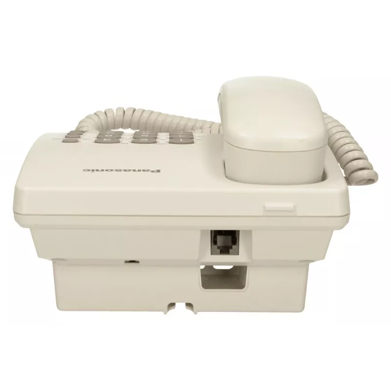 Panasonic KX-TS500PDW schnurgebundenes Telefon, wandmontierbar, Ton-/Impulswahl, Weiß