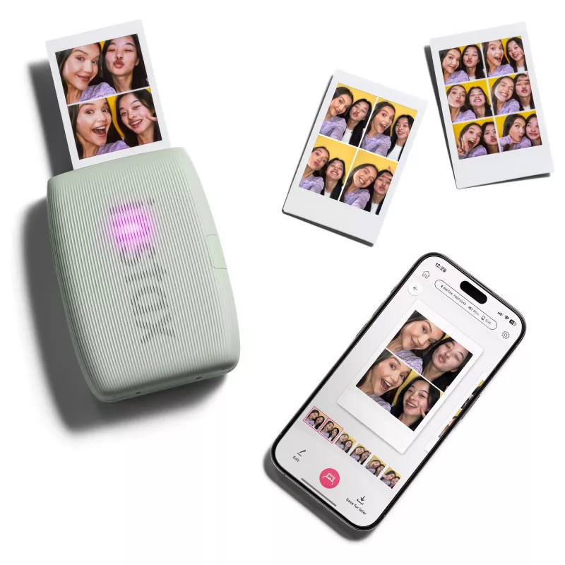 Fujifilm instax mini Link 3 EX D 16832156 Drucker, 800 x 600 DPI, Drucke 6,2 x 4,6 cm, Bluetooth, Salbeigrün