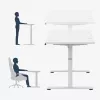 Schreibtisch mark adler Leader 7.3 Weiß — höhenverstellbare ergonomische Workstation