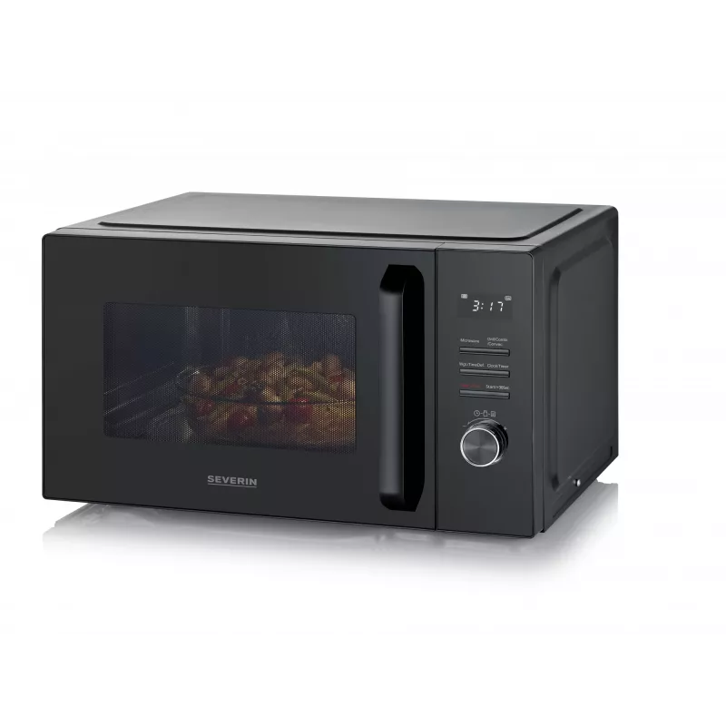 Kombi-Mikrowelle SEVERIN MW 7798, Tischgerät, 29 L, 900 W, Schwarz, 315 mm Drehteller