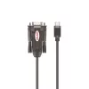 Unitek Y-1105K USB-C-auf-RS-232-Adapter, 1,5 m, schwarz