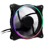 Inter-Tech 888860272 RGB-Gehäuselüfter, 120 mm, 120x120x25 mm, Schwarz