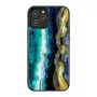 Schutzhülle iKins für Apple iPhone 12 / 12 Pro — Lila-Achat-Muster