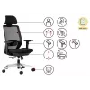 SPECTRUM Ergonomischer Bürostuhl schwarz