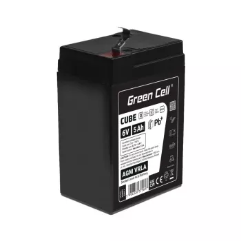 UPS-Batterie Versiegelte Blei-Säure Green Cell AGM6V5AH-J 6 V 5 Ah