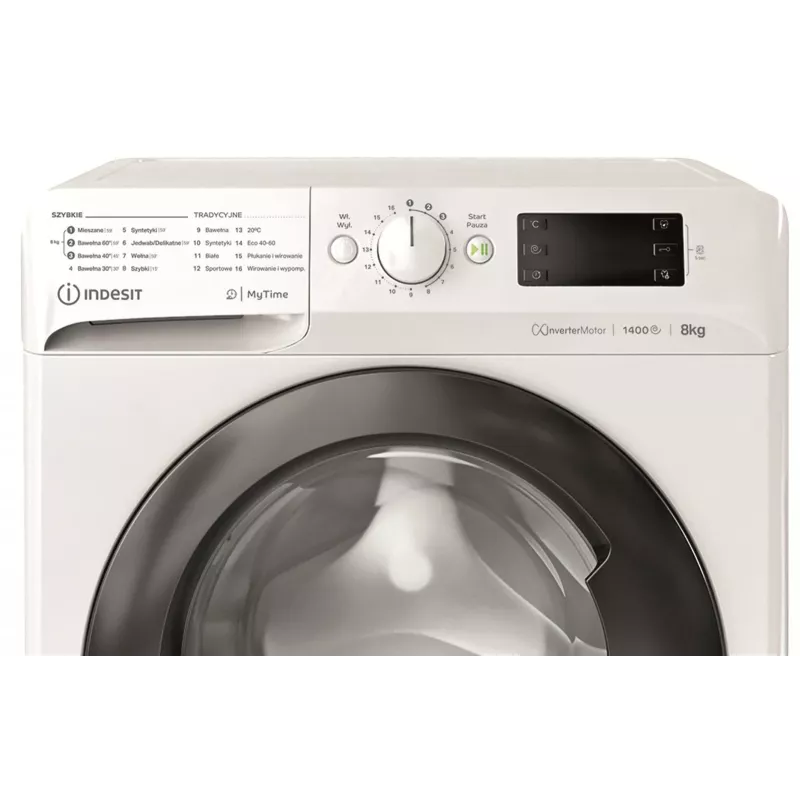 Waschmaschine INDESIT MTWE81495WBPL 8 kg, 1400 U/min, Energieeffizienzklasse B