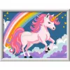 Malen-nach-Zahlen-Set Ravensburger CreArt Rosa Einhorn Malerei