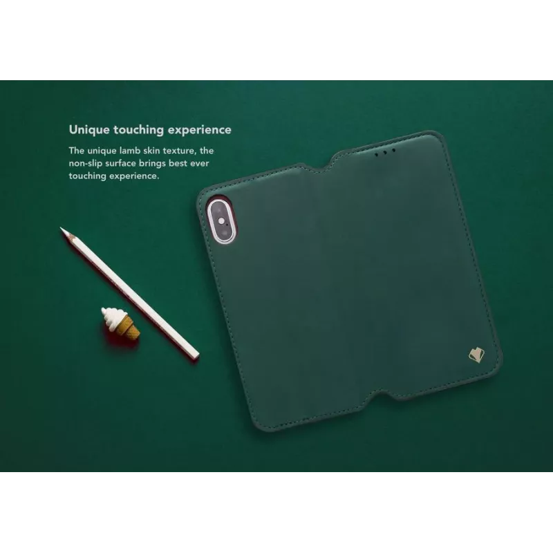 Smart Folio Case VixFox für Huawei P20 — forestgrüne Schutz-Folio-Hülle