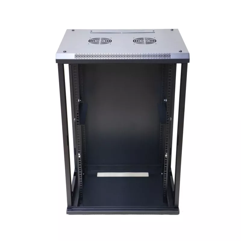 Wandschrank Extralink Rackmount cabinet 15U 600x450 schwarz mit Schlüsselschloss und Rack-Schienen