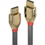 Lindy 37866 10 m Standard-HDMI-Kabel mit Ethernet, Gold Line, HDMI-Stecker auf HDMI-Stecker, 4K, grau